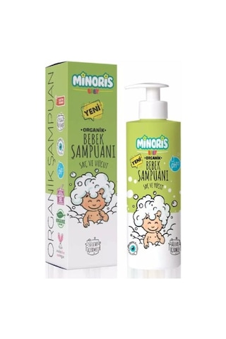 Minoris Baby Organik Bebek Saç ve Vücut Şampuanı 400 ML