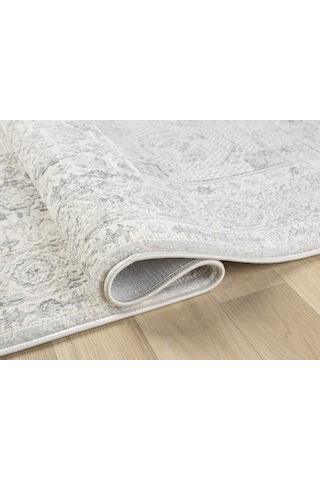 Mariesse Home Artes Serisi Bambu Dokulu Modern Sık Dokuma Makine Halısı Smart 12004 Gri