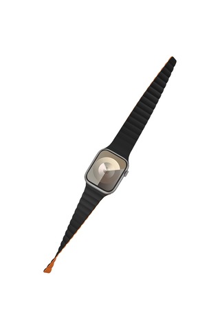 Watch 40mm Benks Magnetik Tak Çıkar Silikon Strap Kayış Siyah - Turuncu