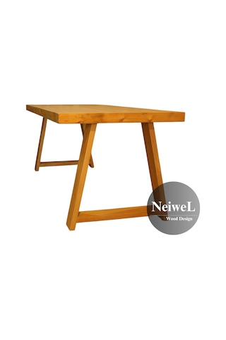 Neiwel Siam Doğal Ahşap Mutfak Ve Yemek Masası-80-260 Açık Ceviz