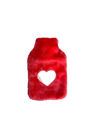 Sıa Sıcak Su Torbası Peluş Kalpli Termofor Pembe 26 x 17 x 2 CM 1 L