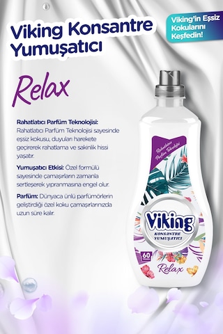 Viking Konsantre Çamaşır Yumuşatıcısı Relax 1440 ML