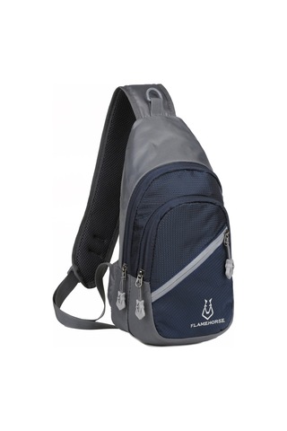 Fosenze Su Geçirmez Nilon Askılı Çanta, Ultra Hafif, Kulaklık Delikli, Sprey Ambalajlı, Günlük Ve Seyahat İçin Mavi 5602 Koyu Mavi