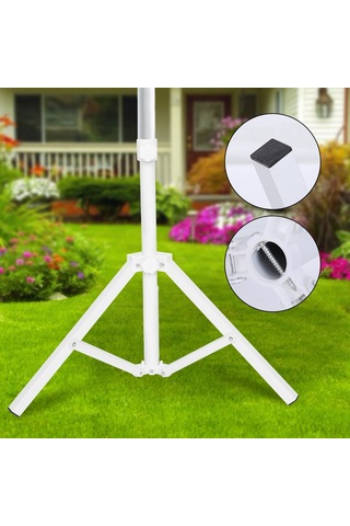 Lemestar Demir Çelik Üçgen Şemsiye Tabanı - Fırça Tasarımıyla Kolay Depolama, Ayarlanabilir Vida İle Farklı Çaplı Şemsiyeler İçin, Rüzgarlı Hava Koşullarında Sabit Tutucu, Bahçe/plaj/balıkçılık Şemsiyeleri İçin Uygun Diğer