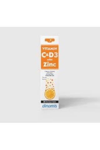 Dinamis Vitamin C+D With Zinc 20 Efervesan Tablet