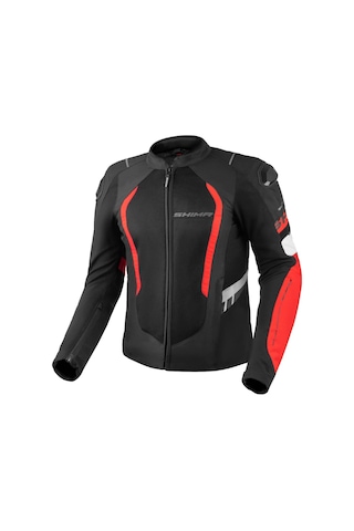 Shima Mesh Pro 2.0 Korumalı Motosiklet Montu Siyah Beyaz Kırmızı