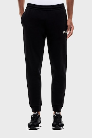 Ea7 Şerit Detaylı Pamuklu Lasitkli Bel Lastikli Paça Pantolon Erkek Pantolon 7m002198 Af10377 Uc001 Siyah