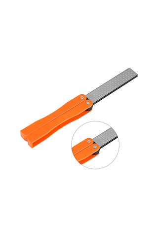 Kosona Diamond Taşlı Çift Taraflı 400/600 Giyotin, Bıçak, Makas Kesici - Katlanabilir Plastik Kılıf İle Taşınabilir Zımpara Aleti Siyah