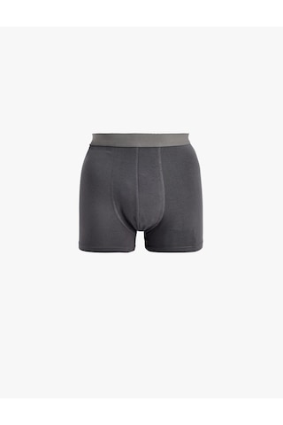 Koton Normal Bel Rahat Kalıp Modal Kumaş Basic Boxer Antrasit 7wlm90010mk