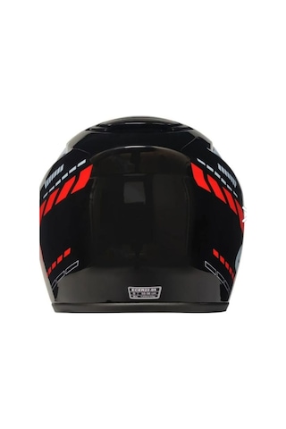 Motosiklet Kaskı Ce Onaylı Full Face Abs Materıal Güneş Vizörlü Kask Evo Red Kırmızı
