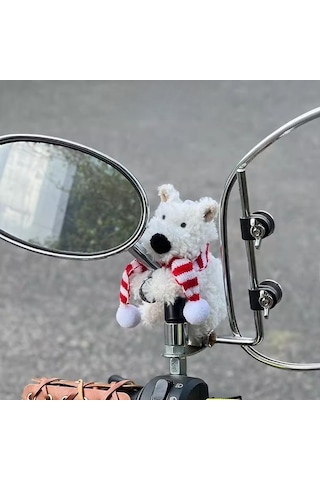 Geeksen West Highland Terrier Mıknatıs Dekorasyon: Motosiklet, Elektrikli Bisiklet İçin Çekici, Çıkartılabilir, Şirin Kedi Desenli Aksesuar