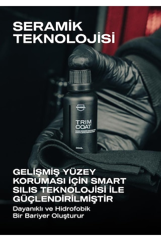 Nasiol Trimcoat Araç Plastik Yenileyici Onarıcı ve Koruyucu Nano Seramik Kaplama 2 Yıl Dayanım 30 ML