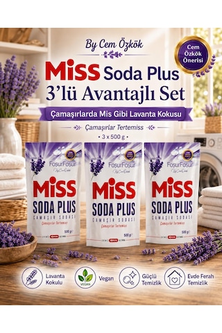 Miss Soda Plus Lavanta 500 Gr 3 Adet