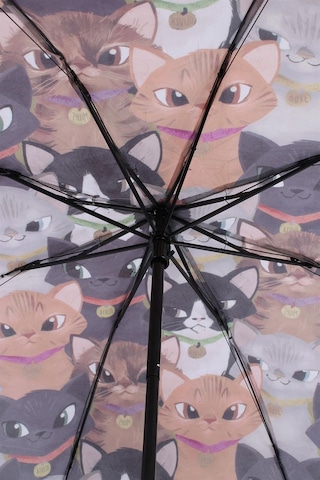 Newdaki Kedi Desenli 8 Telli Manuel Şemsiye Çok Renkli