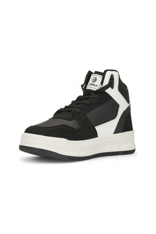 Tuğba Ortopedi 5972 Genç Bilekli Sneaker Siyah/Beyaz Siyah - Beyaz