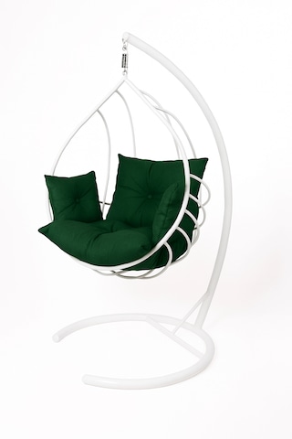 Damla Salıncak - Armut Salıncak Beyaz Beyaz - Yeşil