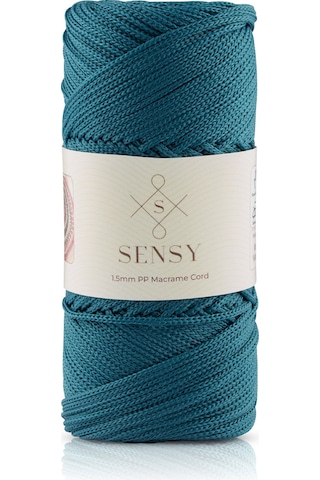 1.5 Mm - 100 Gr Polyester Makrome Ipi Petrol Mavisi 150 M Polyester Makrome Ip Supla Ip Ve Çanta Ip