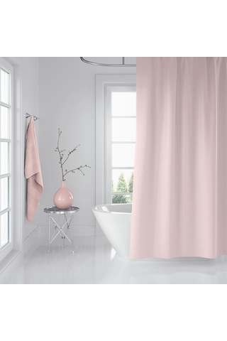 Banyo Perdesi 1x120x200 Tek Kanat Duş Perdesi Halka Hediyeli Duşakabin Perdesi 0010 Mavi Pembe