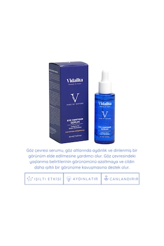 Vidalita Beauty & Care Eye Contour %5 Kafein & Yeşil Çay Ekstraktı Göz Çevresi Bakım Serumu 30 ML