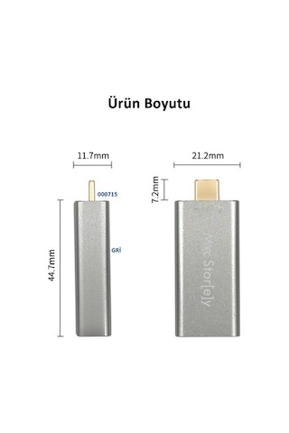 Mcstorey Type-C Hdmı Dönüştürücü 4K Hd Apple Uyumlu MacBook Ipadpro Surfacepro