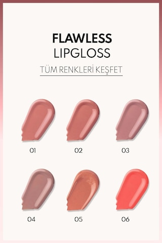 Note Cosmetique Flawless Lipgloss Nemlendirici Dudak Parlatıcısı - 04 Smell Of Coffee - Nude