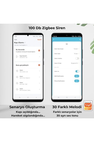 Zigbee 100 Db Akıllı Siren Tuya,smart Life, Zigbee2mqtt Uyumlu