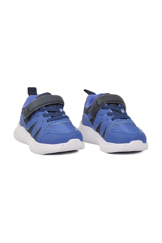 Marcokids Saks Mavi Cırtlı Hafif Kız Bebek Spor Ayakkabı 26y905