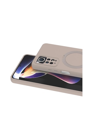 Mey İthalat Redmi Note 12 Pro 4g Regal Magsafe Standlı Kapak - Çöl Titanyum