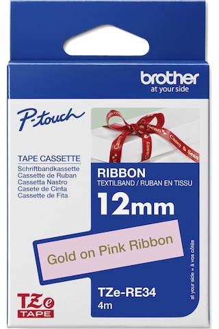 Brother Pembe Kurdele Üzerine Altın Yazılı Şerit 1