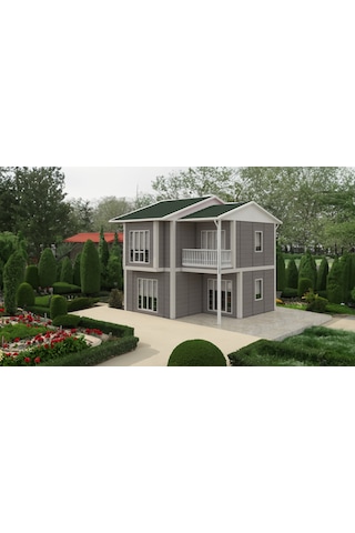 90 M2 Çift Katlı Prefabrik Ev