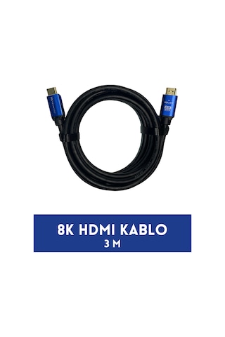Hdtv Premium Yüksek Hızlı 8k Ultra Hd Hdmı 2.0 Ses Ve Görüntü Kablosu 3 Metre Technozi