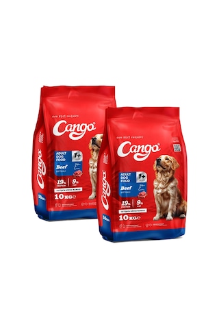Cango Yetişkin Köpek Maması Etli Biftekli 10 Kg 2 Li 20 Kg