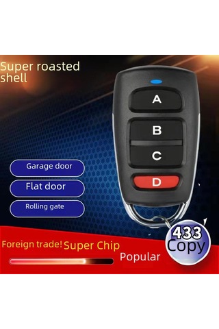 E-ticaret 433.92mhz Garaj Kapısı Erişim Kontrolü İçin Süper Güçlü Uzaktan Kumanda Klonu - Model Abcd