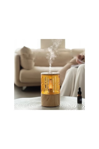 Vilya Mum Işığı Görünümlü Taşınabilir 125ml Kapasiteli Işıklı Aroma Yayıcı Hava Nemlendirici