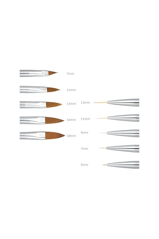 Geeksen 10'lu Çift Uçlu Tırnak Fırçası Seti - Akrilik Ve Rhinestone Dekorasyon İçin Profesyonel Manikür Aletleri