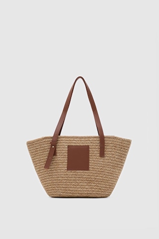 Shule Bags Vittoria Handmade Hasır Çanta Vizon Vizon
