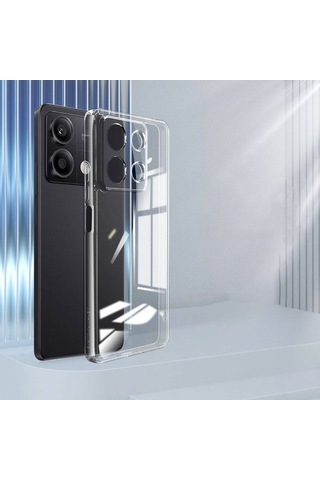 Xiaomi Redmi Note 13 4g Kılıf Zore Süper Silikon Kapak-şeffaf Şeffaf