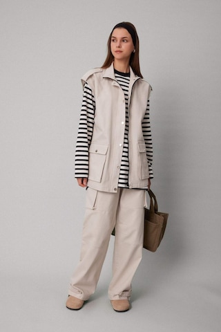 DeFacto Kargo Cepli Basic Düz Gabardin Pantolon C1670AX24SPBG106 Bej