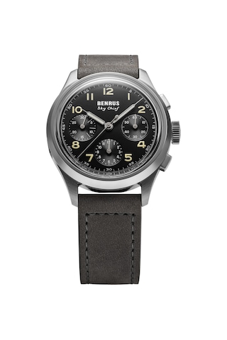 Benrus Sky Chief Sky-ss-b-036-01 Otomatik Kronograf Erkek Kol Saati Metalik