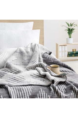 Schafer Home Bloom Tk Battaniye 150x220 Cm 1 Parça-gri Gri