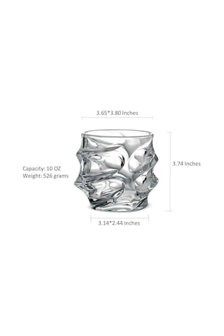 Premium Kristal Viski Bardakları 6'li Set, Büyük Kurşunsuz Kristal Cam, Tadım Bardakları Scotch Bardakları, Eski Genel