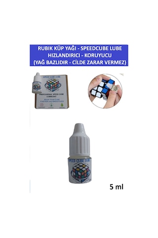Zeka Küpü Yağı - 5 Ml - Non-toxıc Speedcube Lubrıcant - Hızlandırıcı Ve Koruyucu Küp Yağı- Lube