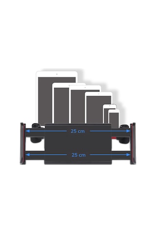 River World 360 Derece Dönebilen Oto Koltuk Arkası Tablet Telefon Tutucu Ayarlanabilir Stand