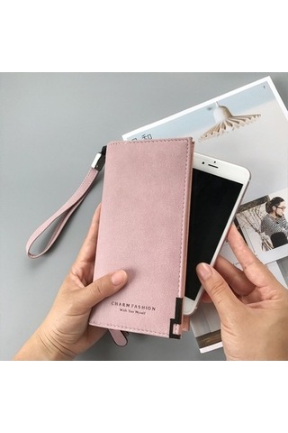 Linjinxu Uzun Cüzdan Fermuarlı Madeni Para Kesesi Kartlar Kimlik Tutucu Clutch Kadın Cüzdanı Yeşil Diğer Diğer