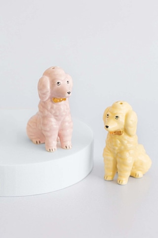 Yvonne Ellen Pastel Poodle Tuz Ve Biberlik Baharat Setleri Çok Renkli