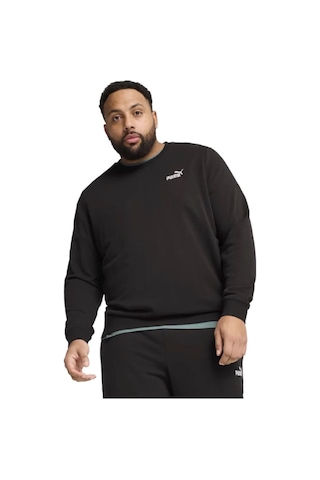 Puma Erkek Sweatshirt Ess Small No. 1 Logo Crew 68256401 SiYAH