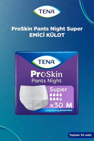 Tena Proskin Pants Süper Night Gece Emici Külot Bezi M 60 Adet
