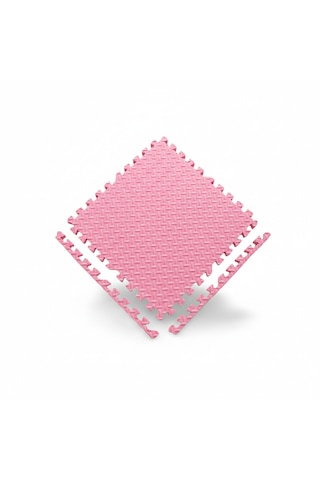 50x50 13mm Damla Desen Puzzle Tatami Minder Spor Yoga Pilates Oyun Matı Pembe
