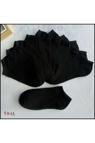 Kadın - Erkek 20 Çift Düz Desen Ekonomik Bilek Boy Çorap