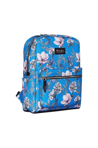 Bloominbag Blue Cherry Blossom 13-14 İnç Sırt Laptop / Macbook Çantası Mavi